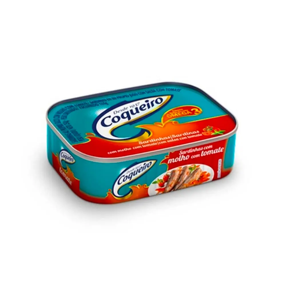 Sardinas en su propio jugo con salsa de tomate COQUEIRO (250g)