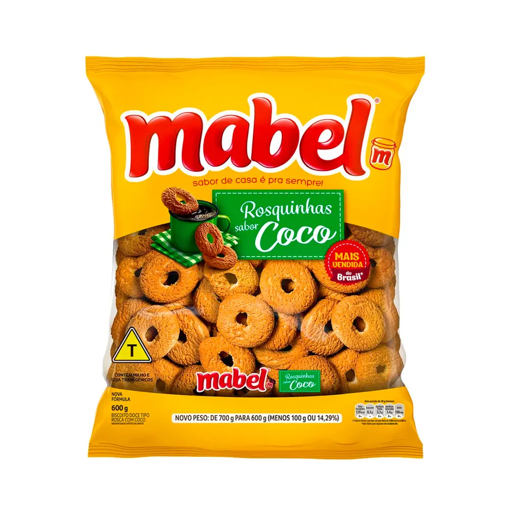 Galletas de rosquilla con sabor a coco  Mabel Vizhoja (600g)