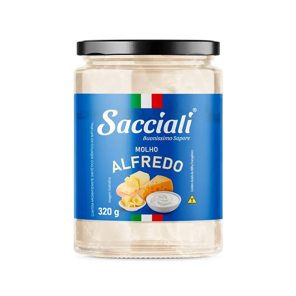 Salsa Alfredo de queso SACCIALI  (320g)